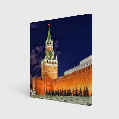 Холст квадратный Кремль