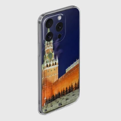 Чехол для iPhone 15 Pro силиконовый с защитой камеры Кремль - фото 2