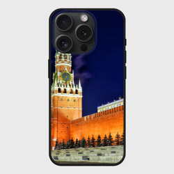 Чехол силиконовый для Apple iPhone 15 Pro матовый Кремль