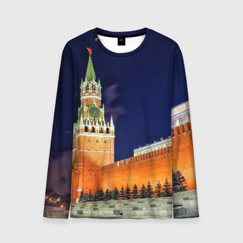 Мужской лонгслив 3D Кремль, цвет 3D печать