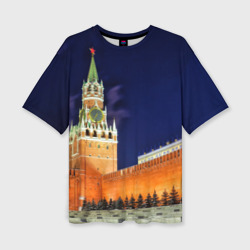 Женская футболка oversize 3D Кремль