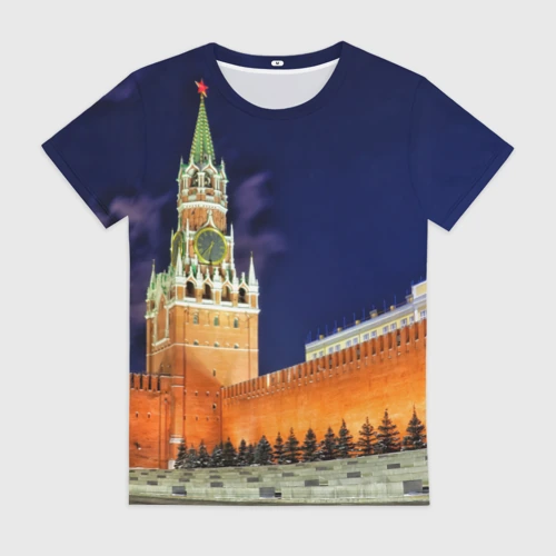 Женская футболка 3D Кремль