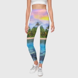 Леггинсы 3D Мальдивы - фото 2