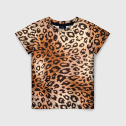 Детская футболка 3D Леопардовая шкура