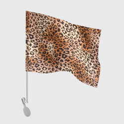 Флаг для автомобиля Леопардовая шкура