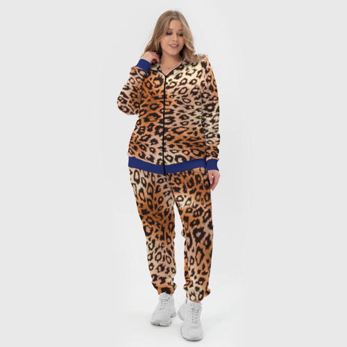 Женский костюм 3D Леопардовая шкура, цвет синий - фото 5