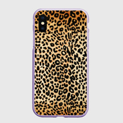 Чехол для iPhone XS Max матовый Гепард шкура