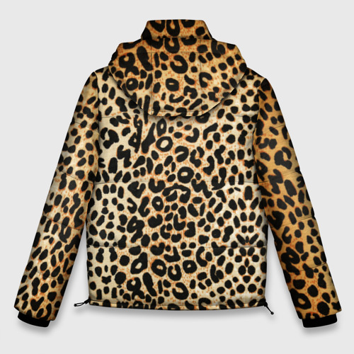Мужская зимняя куртка 3D Гепард шкура, цвет черный - фото 2