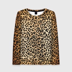 Женский лонгслив 3D Гепард шкура