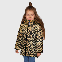 Зимняя куртка для девочек 3D Гепард (шкура) - фото 2