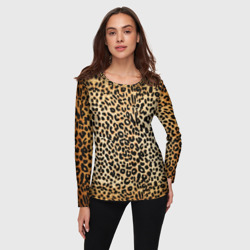 Женский лонгслив 3D Гепард шкура - фото 2
