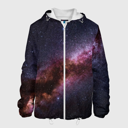 Мужская куртка 3D с принтом Млечный путь, вид спереди #2