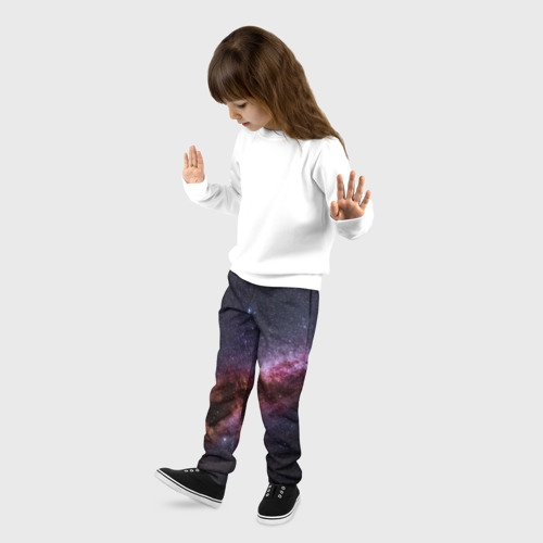 Детские брюки 3D с принтом Млечный путь, фото на моделе #1