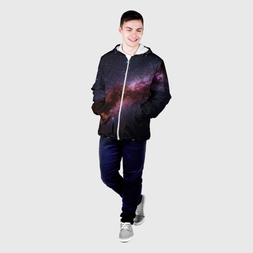 Мужская куртка 3D с принтом Млечный путь, фото на моделе #1