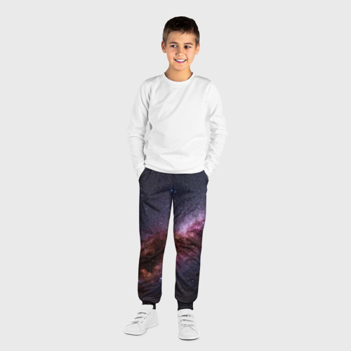 Детские брюки 3D с принтом Млечный путь, вид сбоку #3