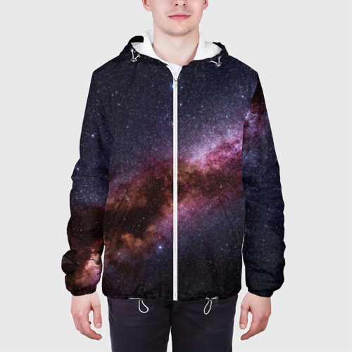 Мужская куртка 3D с принтом Млечный путь, вид сбоку #3
