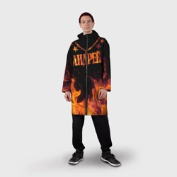 Дождевик унисекс 3D Андрей - кулон на цепи в огне - фото 2