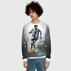 Мужской свитшот 3D Leo Messi - фото 2