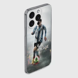 Чехол для iPhone 16 Pro Max силиконовый с защитой камеры Leo Messi - фото 2