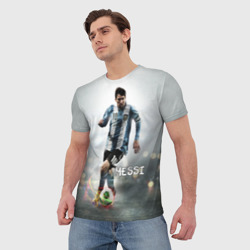 Мужская футболка 3D Leo Messi - фото 2