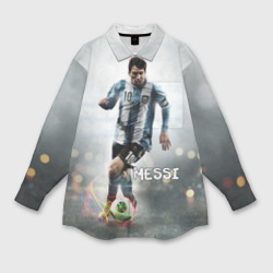 Мужская рубашка oversize 3D Leo Messi