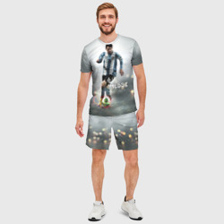 Мужской костюм с шортами 3D Leo Messi - фото 2