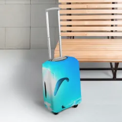 Чехол для чемодана 3D Прыжок с парапланом - фото 2