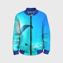 Детский бомбер 3D Прыжок с парапланом