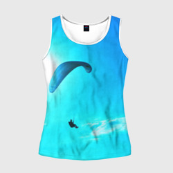 Женская майка 3D Прыжок с парапланом