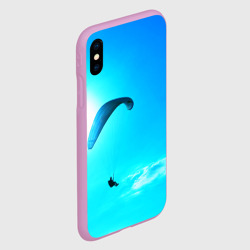 Чехол для iPhone XS Max матовый Прыжок с парапланом - фото 2