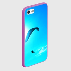Чехол для iPhone 5/5S матовый Прыжок с парапланом - фото 2