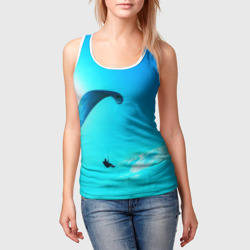 Женская майка 3D Прыжок с парапланом - фото 2