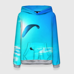 Женская толстовка 3D Прыжок с парапланом