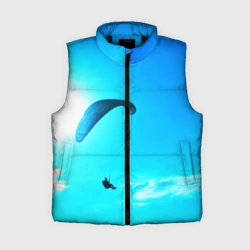 Женский жилет утепленный 3D Прыжок с парапланом