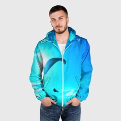 Мужская ветровка 3D Прыжок с парапланом - фото 2