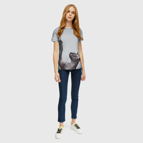 Женская футболка 3D Сфинкс 3, цвет 3D печать - фото 5