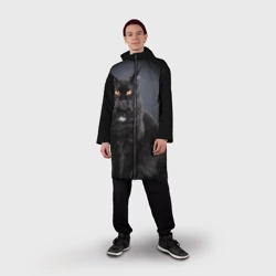 Дождевик унисекс 3D Мейн-кун крупный чёрный - фото 2