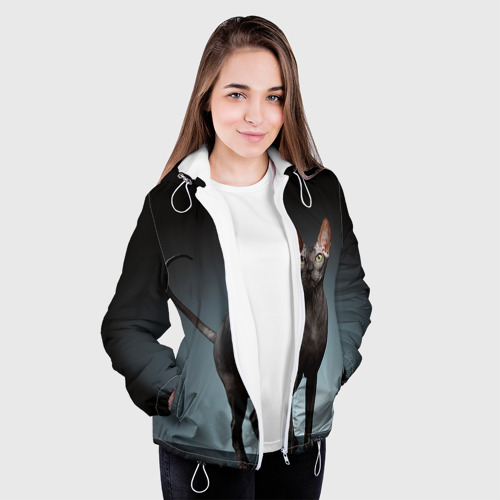 Женская куртка 3D Сфинкс 7, цвет белый - фото 4