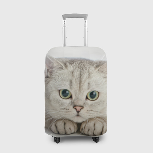 Чехол для чемодана 3D Британец кот лежит сосредоточен, цвет 3D печать