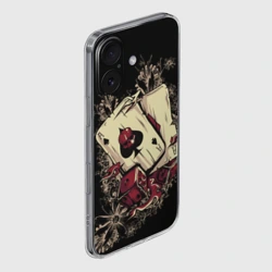 Чехол для iPhone 16 силиконовый с защитой камеры Карты дьявола - фото 2