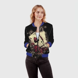 Женский бомбер 3D Карты дьявола - фото 2