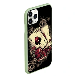 Чехол для iPhone 11 Pro Max матовый Карты дьявола - фото 2