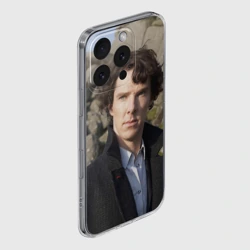 Чехол для iPhone 16 Pro Max силиконовый с защитой камеры Холмс - фото 2