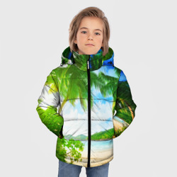 Зимняя куртка для мальчиков 3D Тропики - фото 2