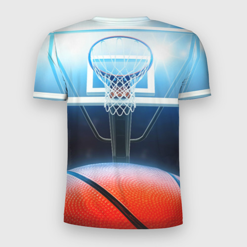 Мужская футболка 3D Slim Баскетбол, цвет 3D печать - фото 2