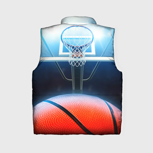 Женский жилет утепленный 3D Баскетбол, цвет черный - фото 2