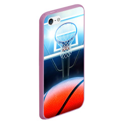 Чехол для iPhone 5/5S матовый Баскетбол - фото 2