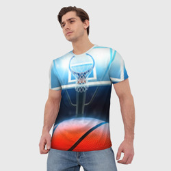 Мужская футболка 3D Баскетбол - фото 2