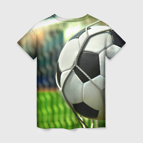 Женская футболка 3D Футбол, цвет 3D печать - фото 2