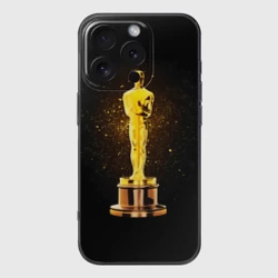 Чехол для iPhone 16 Pro силиконовый с защитой камеры Оскар статуэтка